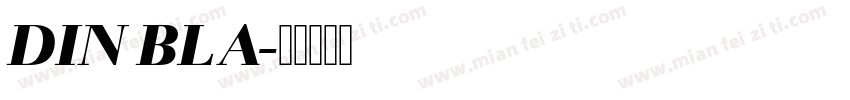 DIN BLA字体转换